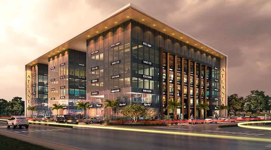 Architectural interior design for commercial office space