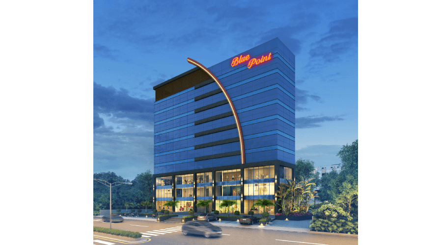 Commercial architectural project floor plan and design rendering