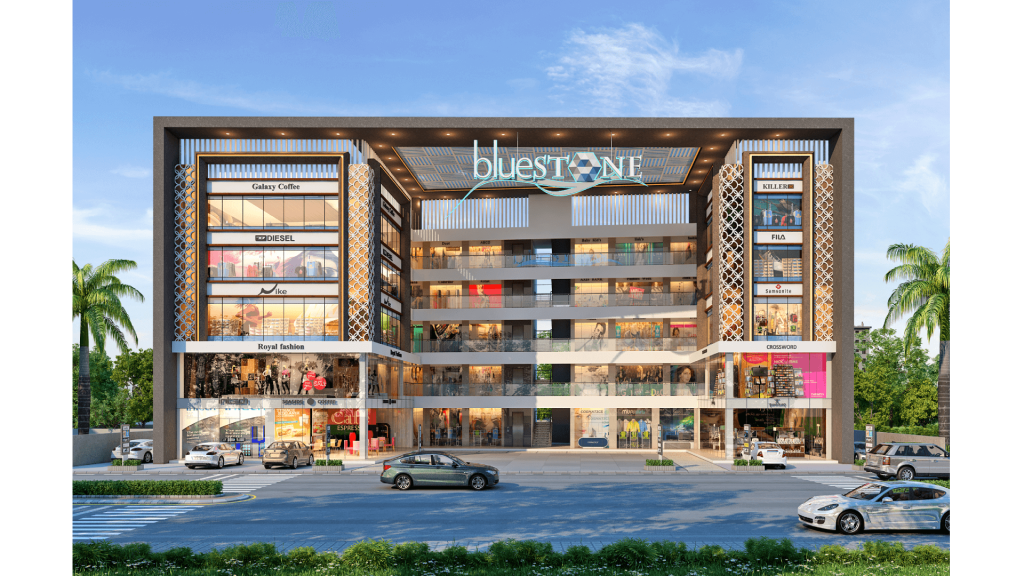 Commercial architecture design rendering view 1