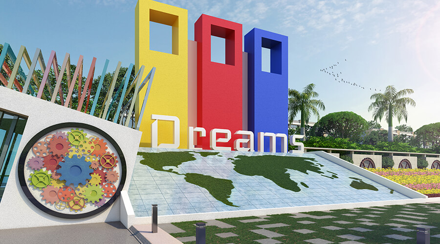 Contemporary multi-residential apartment complex architectural concept