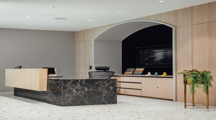 Corporate office manager cabin interior design with elegant decor