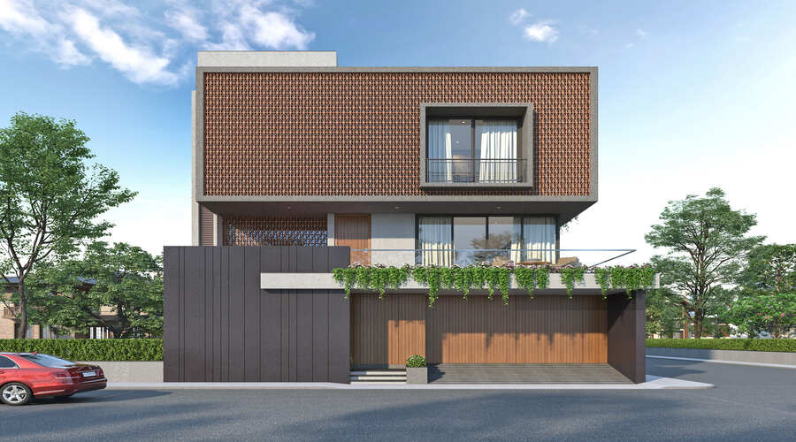 Custom private house design and architectural concept