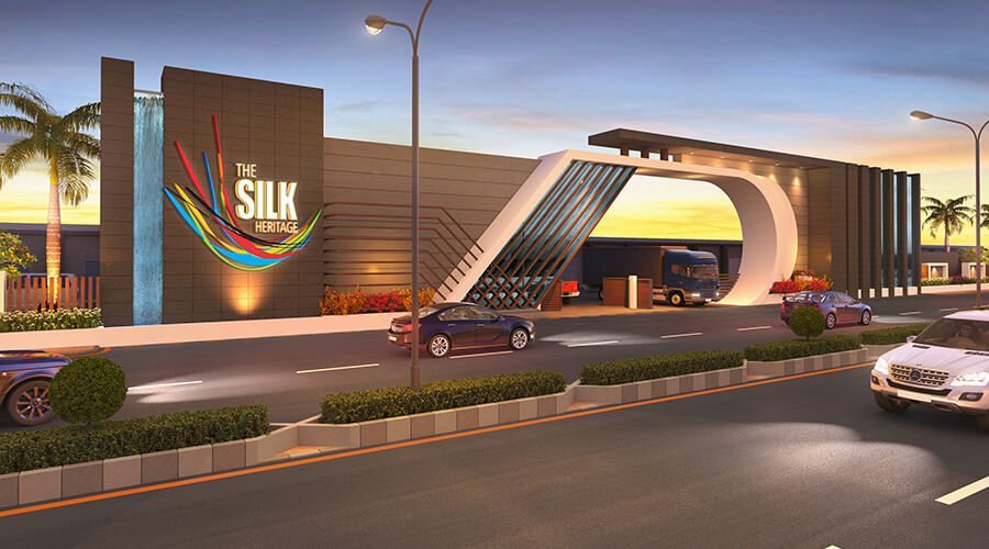 Exterior view of industrial building architectural design by ADDA Architects