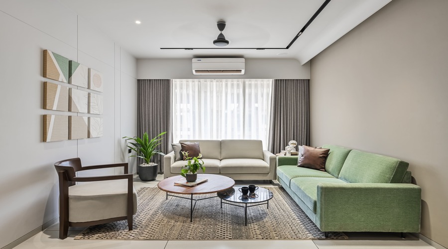 Luxury foyer entry design in modern residential interior