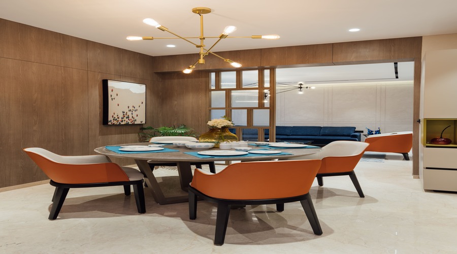Modern luxury residential living room interior design by ADDA Architects