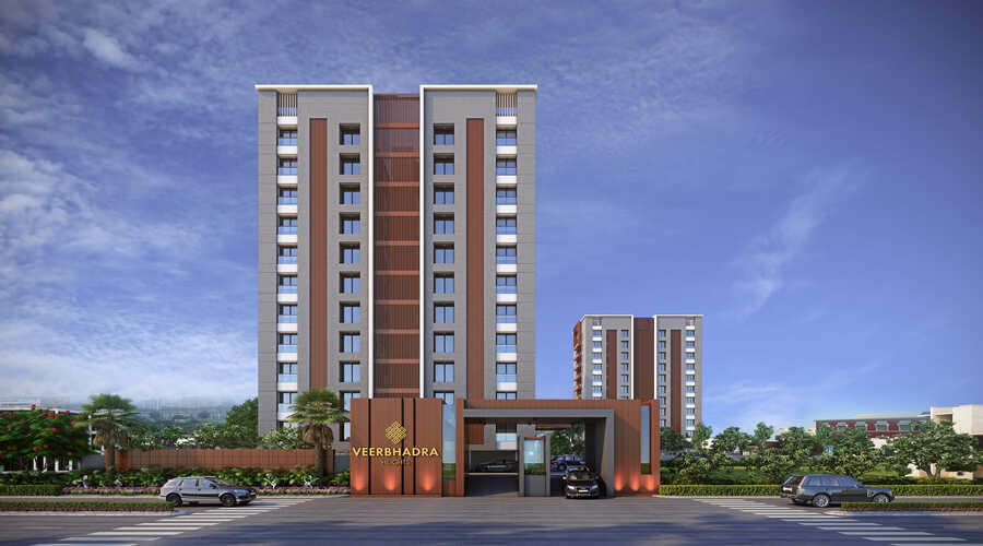 Multi-residential structural design rendering